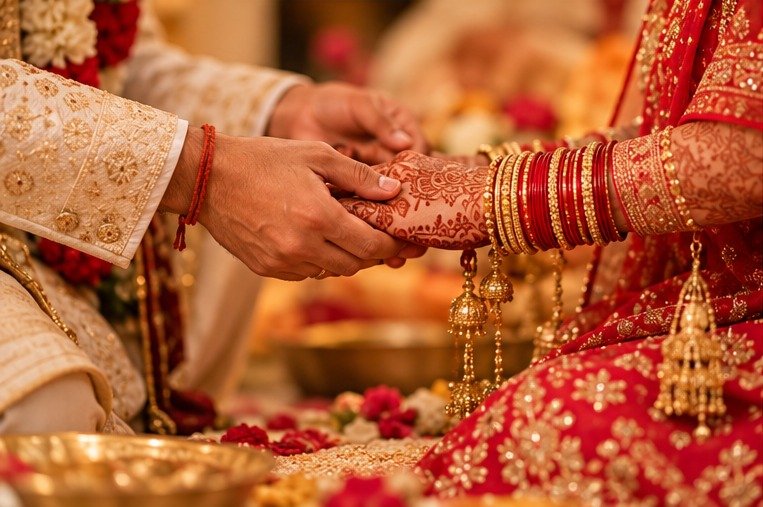 Wedding ceremony preparations